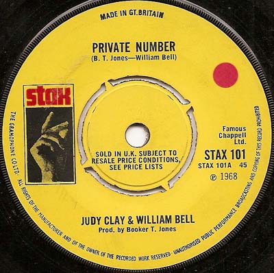 PRIVATE NUMBER, JUDY CLAY AND WILLIAM BELL, STAX - Northern Soul ...